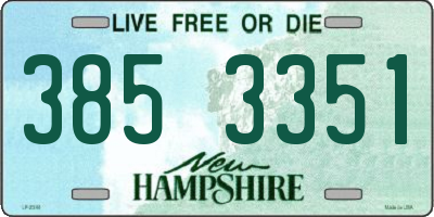 NH license plate 3853351