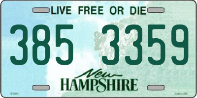 NH license plate 3853359