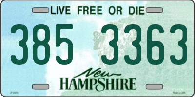 NH license plate 3853363