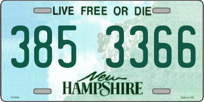 NH license plate 3853366