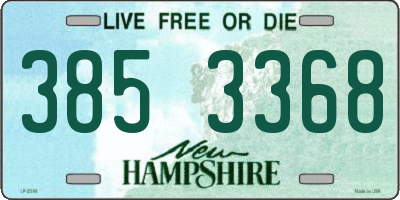 NH license plate 3853368