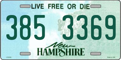 NH license plate 3853369