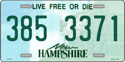 NH license plate 3853371