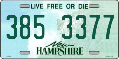 NH license plate 3853377