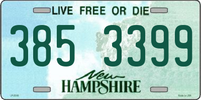 NH license plate 3853399