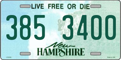 NH license plate 3853400