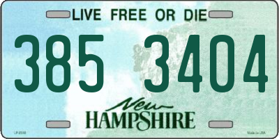 NH license plate 3853404