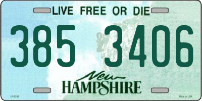 NH license plate 3853406