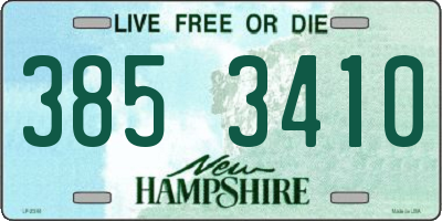 NH license plate 3853410