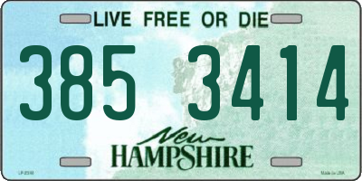 NH license plate 3853414