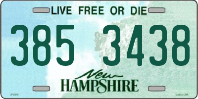 NH license plate 3853438