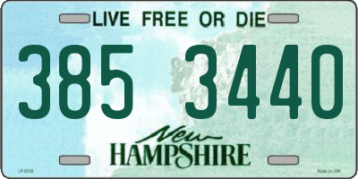 NH license plate 3853440