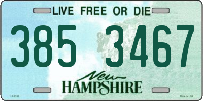 NH license plate 3853467