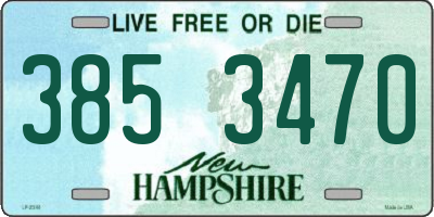 NH license plate 3853470