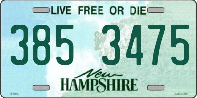 NH license plate 3853475