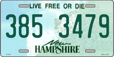 NH license plate 3853479