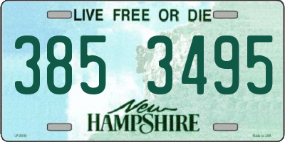 NH license plate 3853495