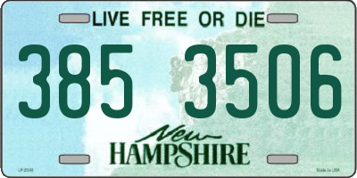 NH license plate 3853506