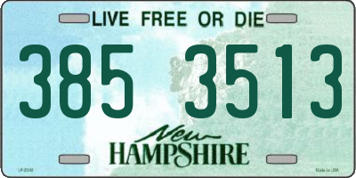 NH license plate 3853513