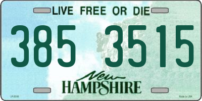 NH license plate 3853515