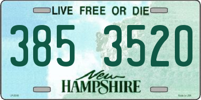 NH license plate 3853520