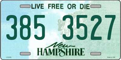 NH license plate 3853527