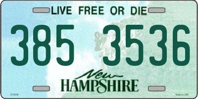 NH license plate 3853536