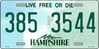 NH license plate 3853544