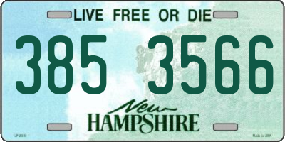 NH license plate 3853566