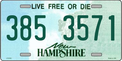 NH license plate 3853571