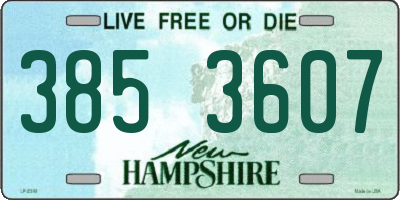 NH license plate 3853607