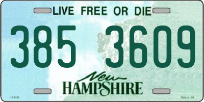 NH license plate 3853609