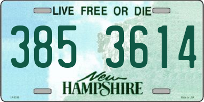 NH license plate 3853614