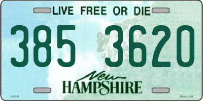 NH license plate 3853620