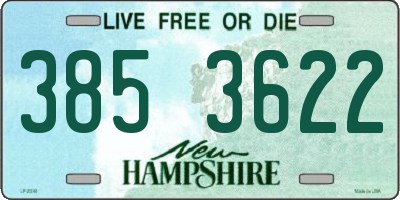 NH license plate 3853622