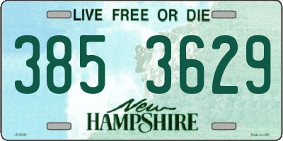 NH license plate 3853629