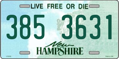 NH license plate 3853631