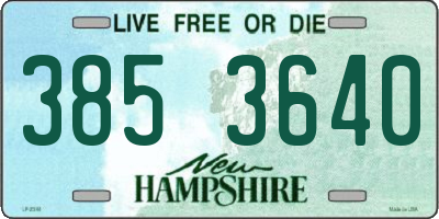 NH license plate 3853640