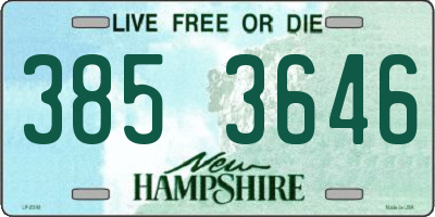 NH license plate 3853646