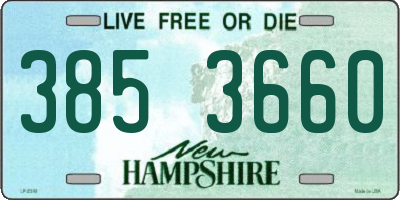 NH license plate 3853660