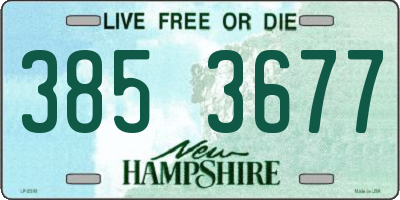 NH license plate 3853677