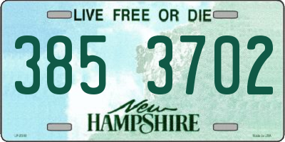 NH license plate 3853702