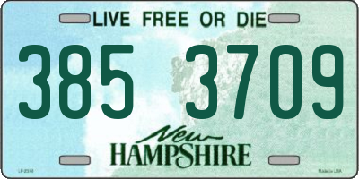 NH license plate 3853709