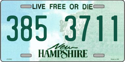 NH license plate 3853711