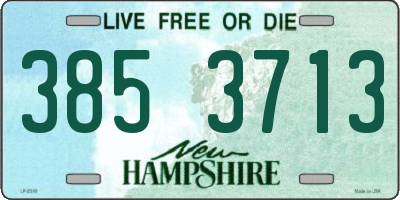 NH license plate 3853713