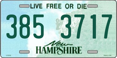 NH license plate 3853717