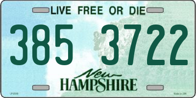 NH license plate 3853722