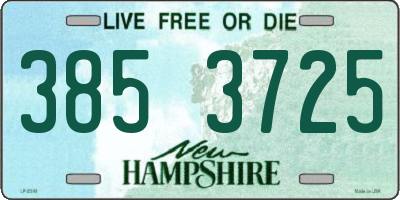 NH license plate 3853725