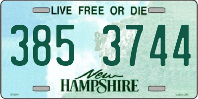 NH license plate 3853744