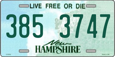 NH license plate 3853747